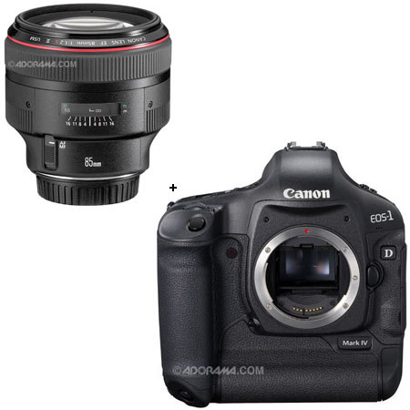 Canon EOS-1D MARK-IV Digital SLR Camera with EF 85mm f/1.2L II USM