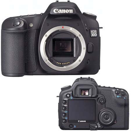 EOS-30D Digital SLR Camera Kit, - USA Warranty - with 4GB CF Memory Card, Spare BP-511 Lithium-Ion Battery, Lowepro Holster-Style Case, Digital Remote Relese, Professional Lens Cleaning Kit