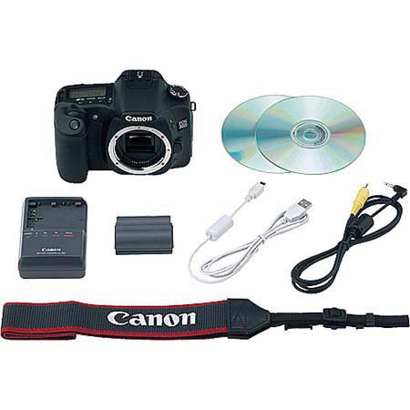 Canon EOS-30D Digital SLR Camera Body, with SanDisk 4GB 60x Speed Ultra II Compact Flash Memory Card.