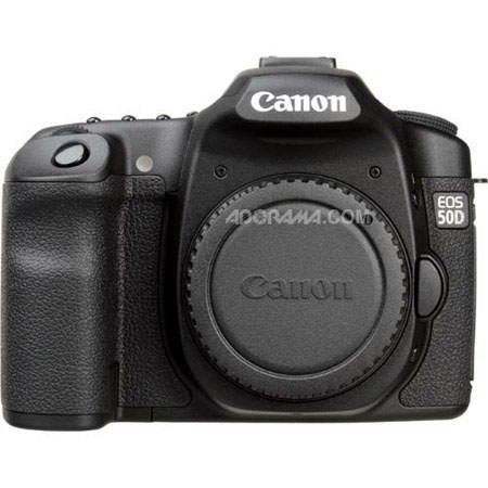 Canon EOS 50D DSLR Camera Body, 15.1MP, Black