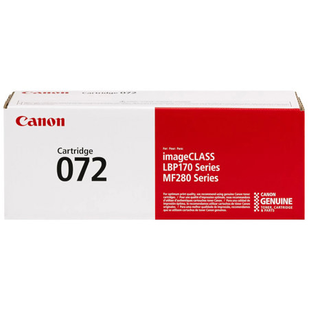 Canon 072 Toner Cartridge for MF280 Series and LBP172dw Laser Printer 1400
