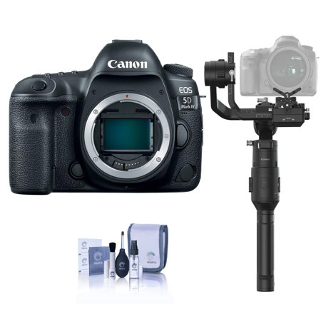 Canon EOS 5D Mark IV DSLR Body - With DJI Ronin-S Essentials Kit, Cleaning Kit
