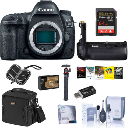 Canon EOS 5D Mark IV DSLR  with Canon Log/ BG-E20 Battery Grip W/Free Bundle