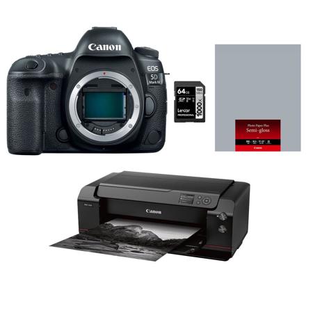 Canon EOS 5D Mark IV DSLR  with Canon Log W/Canon PRO-1000 Printer/64GB Card