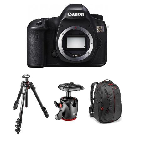 Canon EOS 5DS DSLR Camera Body With Manfrotto Tripod Bundle