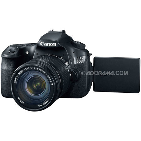 Canon EOS 60D DSLR Camera Body/18-135mm Lens Kit, USA