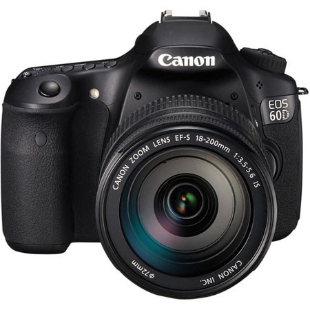 Canon EOS 60D 18 MP DSLR Camera Body w/EF-S 18mm-200mm IS Lens USA