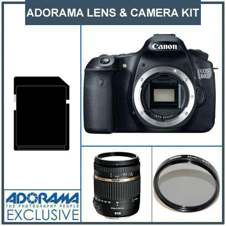 Canon EOS 60D SLR Camera Body w/Tamron 18mm-270mm -BUNDLE-