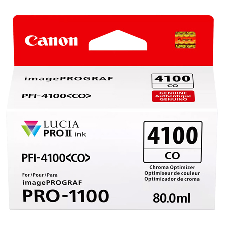 Canon PFI-4100 80ml Pigment Ink Tank for imagePROGRAF PRO-1100 Printer, Chroma