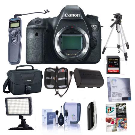 Canon EOS 6D DSLR Body and Accessory Kit