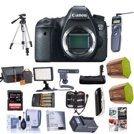 Canon EOS 6D Camera with Pro Accessory Bundle