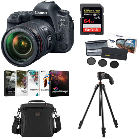 Canon EOS 6D Mark II with EF 24-105mm f/4L IS II USM Lens - Bundle With Acc