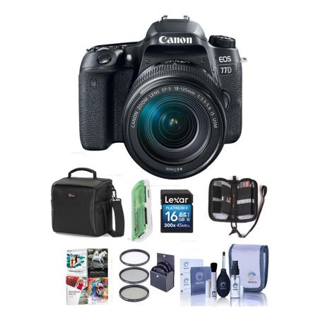 Canon EOS 77D DSLR 18-135mm USM Lens With Free PC Accessory Bundle