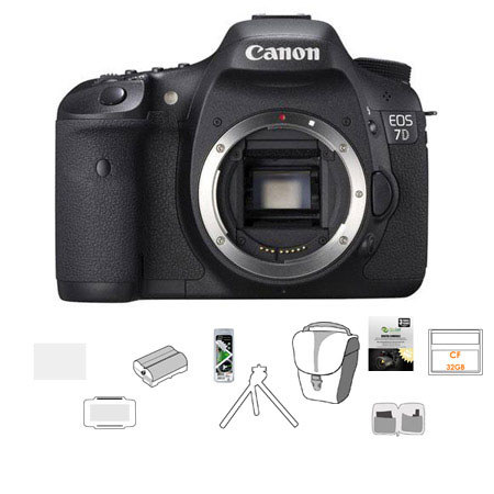 Canon EOS-7D Digital SLR Camera Body With Pro Bundle