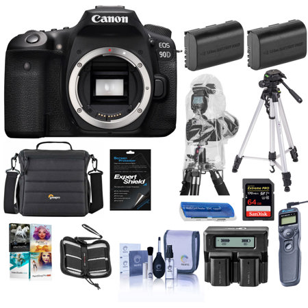 Canon EOS 90D DSLR Camera Body With Premium Accessory Bundle