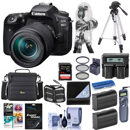 Canon EOS 90D DSLR Camera with EF-S 18-135mm f/3.5-5.6 IS USM Lens W/Premium Kit