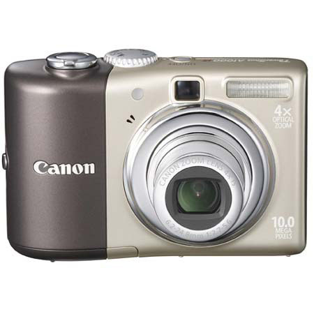Canon PowerShot A1000 IS 10MP DigCam, 4x Opt Zm, Brown
