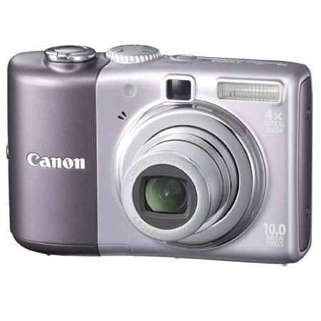 Canon PowerShot A1000 IS Cam Kit, Purple w/4GB Mem Card