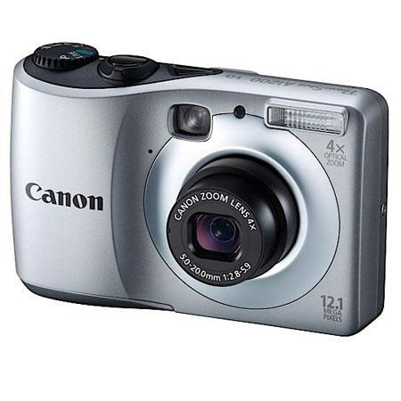 Canon PowerShot A1200 Camera -BUNDLE- Silver, w/1GB, Case & Tripod + #5031B001