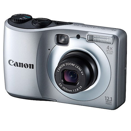 Canon PowerShot A1200 Camera Kit, Silver, 8GB SD Card