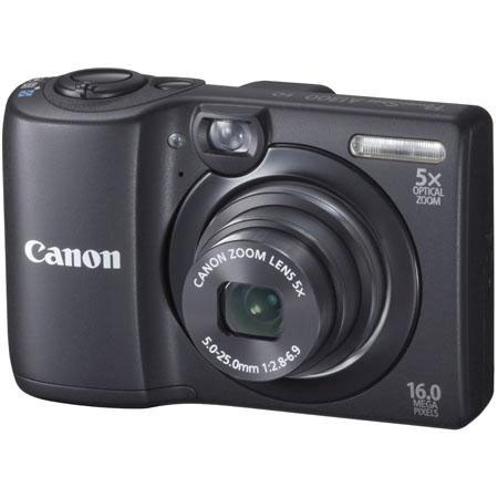 Canon PowerShot A1300 Digital Camera Black Bundle 4GB