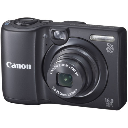 Canon PowerShot A1300 Digital Camera, Black