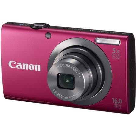 Canon PowerShot A2300 Digital Camera, Red