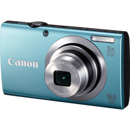 Canon PowerShot A2400 IS Digital Camera, Blue