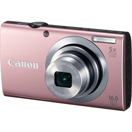 Canon PowerShot A2400 IS Digital Camera, Pink