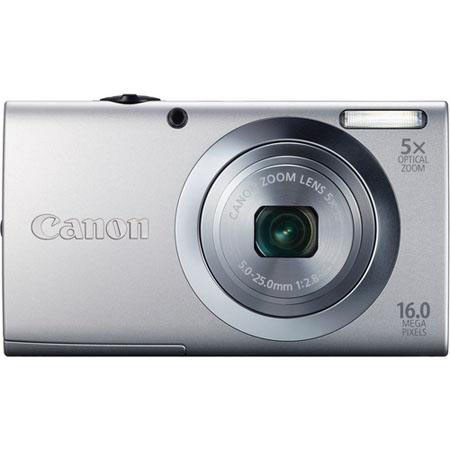 Canon PowerShot A2400 Digital Camera Silver Bundle 8GB