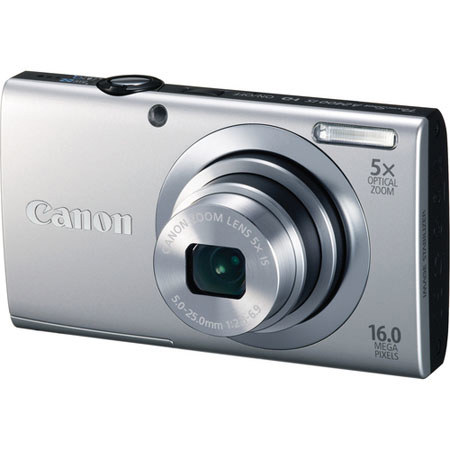 Canon PowerShot A2400 IS Digital Camera, Silver