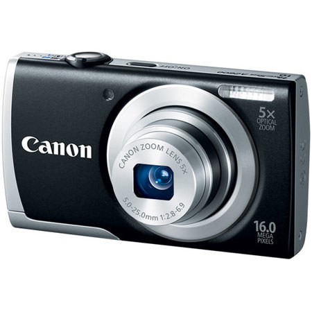 Canon PowerShot A2600 Digital Camera, Black
