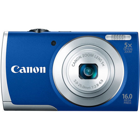 Canon PowerShot A2600 Digital Camera, Blue