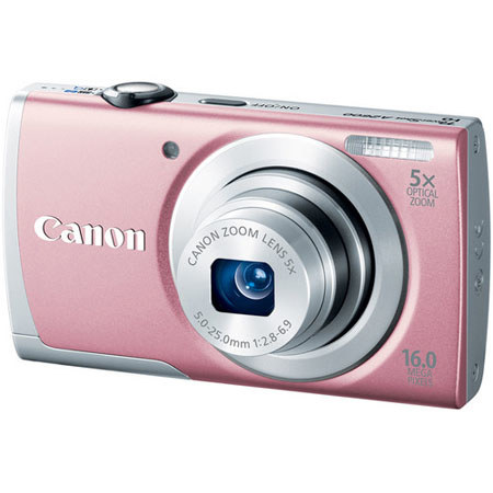Canon PowerShot A2600 Digital Camera, Pink