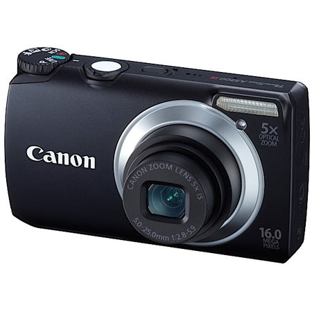 Canon PowerShot A3300 IS 16.0 MP Digital Camera, Black