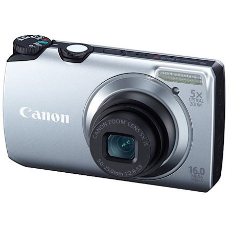 Canon PowerShot A3300 IS Digital Camera 8GB Kit, Silver