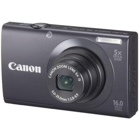Canon PowerShot A3400 IS Digital Camera, Black -Bundle- 16GB + More #6185B001
