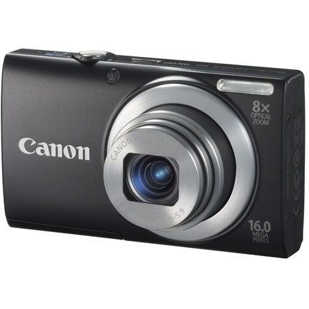 Canon PowerShot A4000 Digital Camera, Black