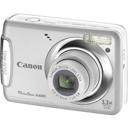 Canon PowerShot A480 Digital Camera, Silver,Refurbished