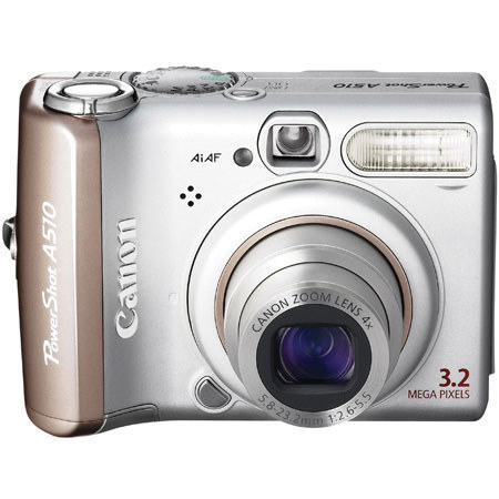 Canon Powershot A510 Digital Camera Kit - Refurbished by Canon USA #0122B012