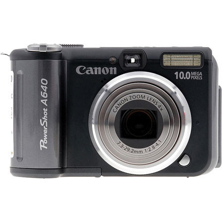 Canon Powershot A640 Digital Camera Kit 10.0 Megapixel, 4x Optical, 4x Digital Zoom, 2.5" LCD Screen - Refurbished bu Canon U.S.A.