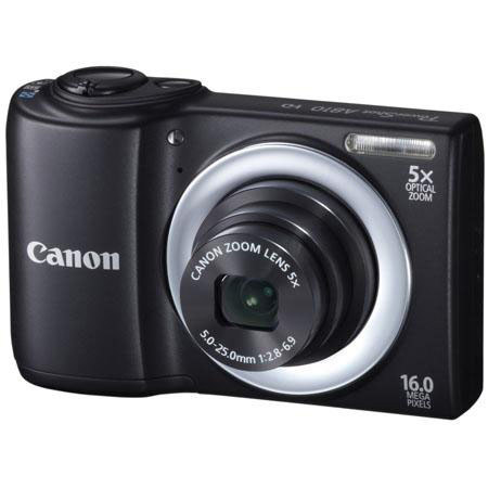 Canon PowerShot A810 16.0 MP Digital Camera, Black -BUNDLE w/4GB +More #6180B001