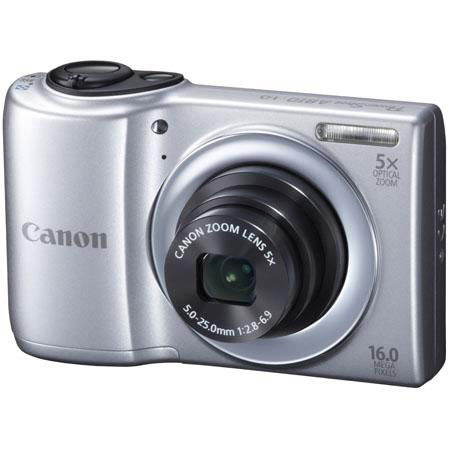 Canon PowerShot A810 Digital Camera Silver Bundle 4GB