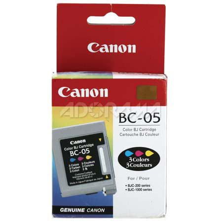 Canon BC-05 3 Color Ink Cartridge f/BJC Inkjet Prntrs