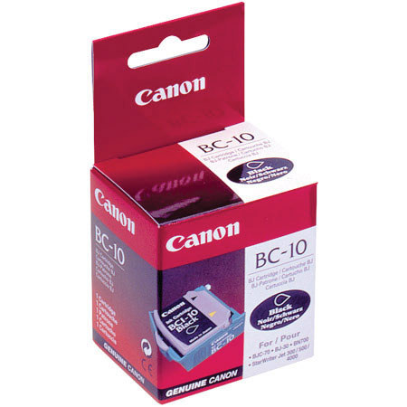 Canon BC-10 Black Ink Cartridge & Print Head for Many BJ & BJC Series Inkjet Printers.