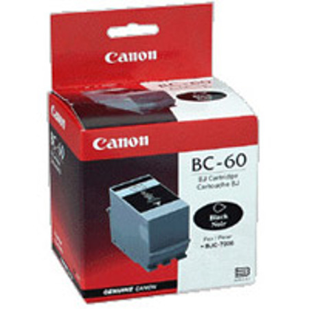 Canon BC-60 Black Ink Cartridge for Many BJC Series Inkjet Printers. #0917A007