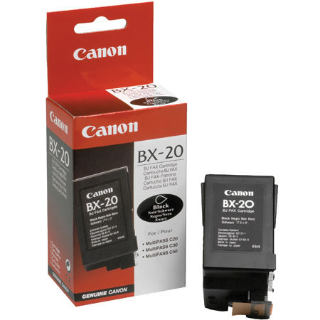 Canon BX-20 Black Ink Cartridge for the BJC-3000 Series, BJC-5000 and FaxPhone B740 Inkjet Printers