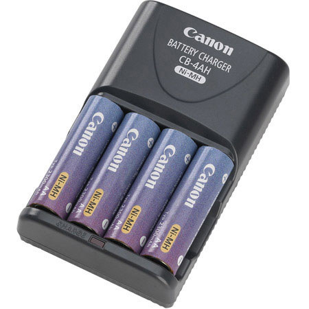 Canon CBK4-200 Battery and Charger Kit with 4 AA Ni-MH Batteries. #9228A001