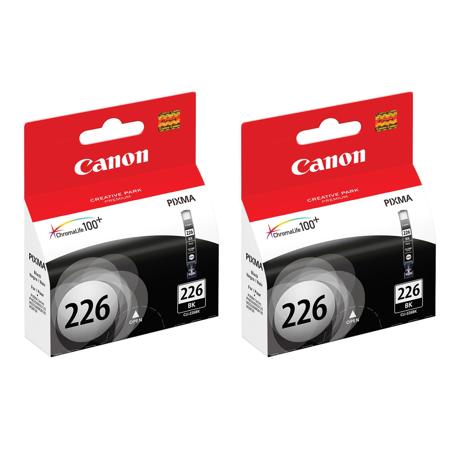Canon 2 Pack CLI-226 100 Black Ink Cartridge for Select PIXMA Printers