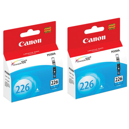 Canon CLI-226 Cyan Ink Tank for Select PIXMA Printers, 2-Pack